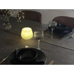 Securit® LUNA hvid glasstage m/farve LED, 12 stk