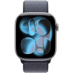 Apple rem, Sport Loop, Stålblå, 46 mm
