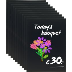 Securit Kridtskilte | A4 | Dobbeltsidet | 10 stk.