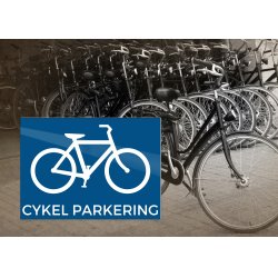 Skilt | Cykel parkering | 18x13 cm