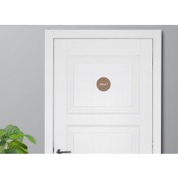 Skilt | Privat | Ø10 cm | Brun