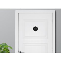 Skilt | Privat | Ø10 cm | Sort