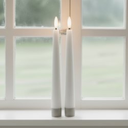 Fjord Denmark LED Kronelys, 2 stk., hvid