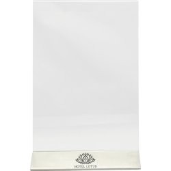 Securit Brochuredisplay | Stål fod | A5 | Logo