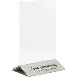 Securit Brochuredisplay | Stål fod | A6 | Logo