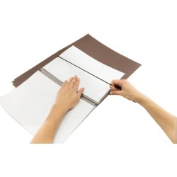 Securit Classic Menukort | A4 | Brun | Logo