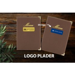 Securit Classic Menukort | A5 | Brun | Logo