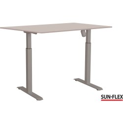 Sun-Flex I hæve-sænkebord, 160x80, Grå/grå
