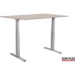 Sun-Flex III höj/sänkbart bord 120x80, Grå/ljusgrå