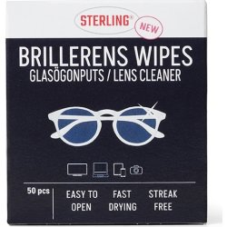 Sterling Brillerens Renseservietter, 50 stk.