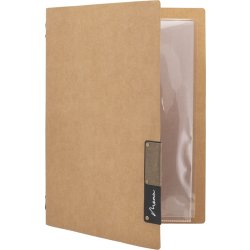 Securit Nature Menukort | A4 | Beige | Logo