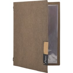 Securit Nature Menukort | A4 | Brun | Logo