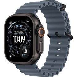 Apple Ocean-rem, stålblå, 49 mm - Titanium