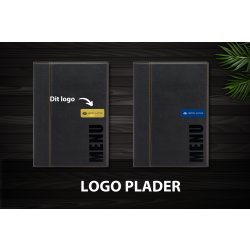 Securit Trendy Menukort | A4 | Sort | Logo