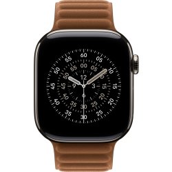 Apple Magnetisk ledrem, karamel-farvet, 42 mm -M/L