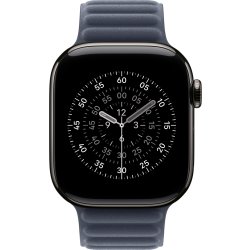 Apple Magnetisk ledrem, blå, 42 mm - S/M