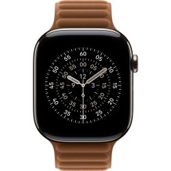 Apple Magnetisk ledrem, Karamel-farvet, 46 mm -M/L