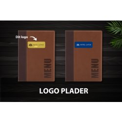 Securit Trendy Menukort | A5 | Lysebrun | Logo
