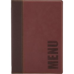 Securit Trendy Menukort | A5 | Vinrød | Logo