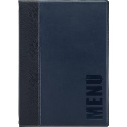 Securit Trendy Menukort | A4 | Blå | Logo | 20st