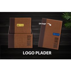 Securit Trendy Menukort | A4 | Brun | Logo | 20st