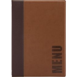 Securit Trendy Menukort | A4 | Brun | Logo | 20st