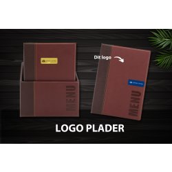 Securit Trendy Menukort | A4 | Rød | Logo | 20st
