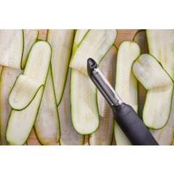 OXO Skrællekniv med vippeblad, silikone/stål