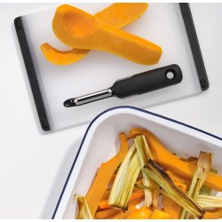 OXO Skrællekniv med vippeblad, silikone/stål