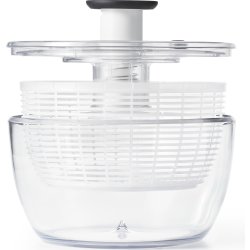 OXO Salatslynge stor, klar/hvid, Ø26cm.