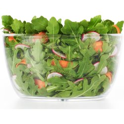 OXO Salatslynge lille, klar/hvid, Ø21cm.