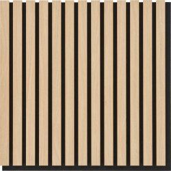 Form akustikpanel, 52x52x2,5 cm, finer/egetræslook