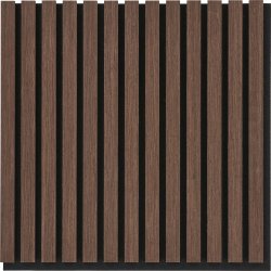 Form akustikpanel, 52x52x2,5 cm, finer/valnødlook