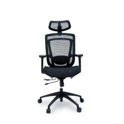 Severo kontorstol, fuld mesh, sort