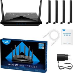 CUDY 4G Router LT18, WF6, Gigabit, 2x SIM
