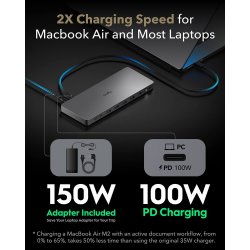 CUDY Dockingstation CS700 10Gbps USB-C Dual 4K