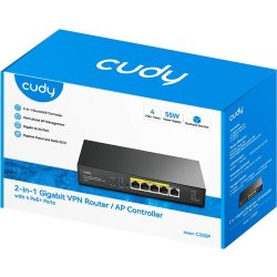 CUDY AP Controller 2-in-1 C200P, 4x POE+ 60W