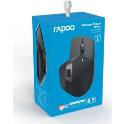 RAPOO Mus, MT760L, Trådløs, Multi-Mode, Mørkegrå