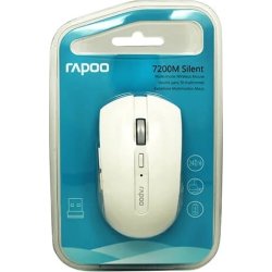 RAPOO Mouse 7200M, Trådløs, Multi-Mode, Hvid