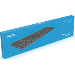 RAPOO Tastatur E9800M, Multi-Mode, Trådløst, Grå