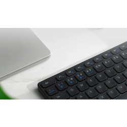 RAPOO Tastatur E9800M, Multi-Mode, Trådløst, Grå