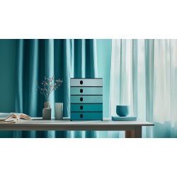 Styroval Pro Eco Skuffekabinet | 5 skuffer | Aqua