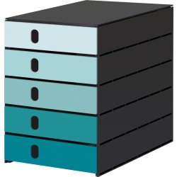 Styroval Pro Eco Skuffekabinet | 5 skuffer | Aqua
