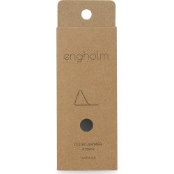 Dugklemmer, sort farvet, 4 stk.