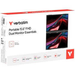 Verbatim 15.6'' Dual Transportabel skærm