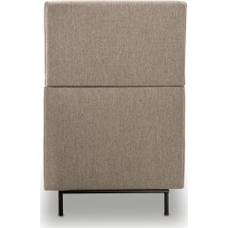 Mute 2 pers. høj mødesofa inkl. 2 puder, sand