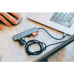 VERBATIM Plectra USB-C Flash Drive, Sort - 256GB