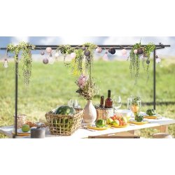 Udtrækkeligt Bord Overhæng m. Klemme, sort, metal