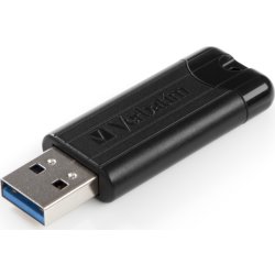 Verbatim USB 3.2, PinStripe, 32GB, Sort