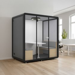 MuteTalk mødeboks, 2-4 pers., inkl. bord/2 sofaer